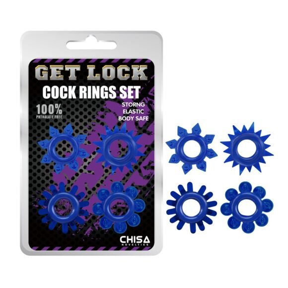 Kit 4 anillo para pene GetLock CHISA CN-330358236