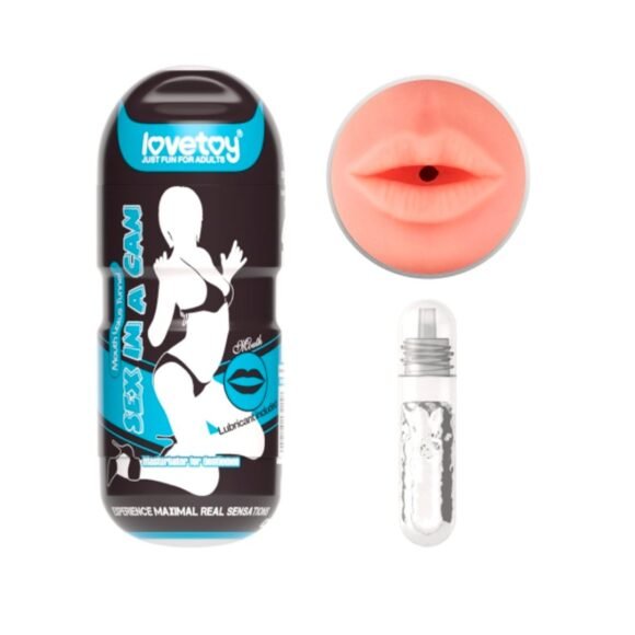 Masturbador masculino Stamina boca SexInACan LOVETOY 3600509-01