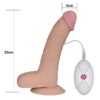 Dildo vibrador a control The Ultra Soft Dude 20cm LOVETOY LV1095 - Imagen 2