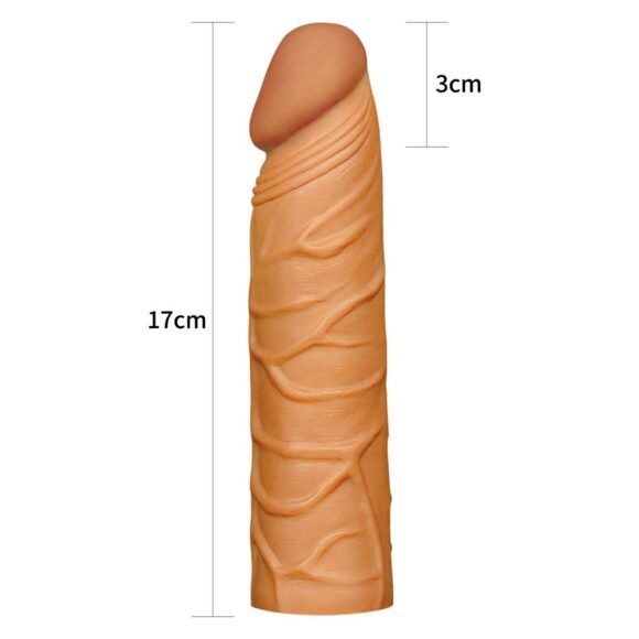 Funda para pene X-Tender +3cm LOVETOY LV1051B - Imagen 2