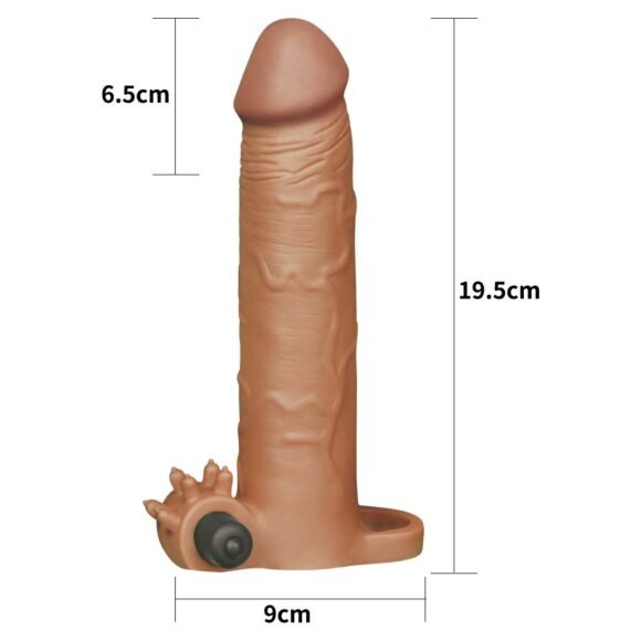 Funda para pene vibradora X-Tender +4,5cm LOVETOY LV1065B - Imagen 2
