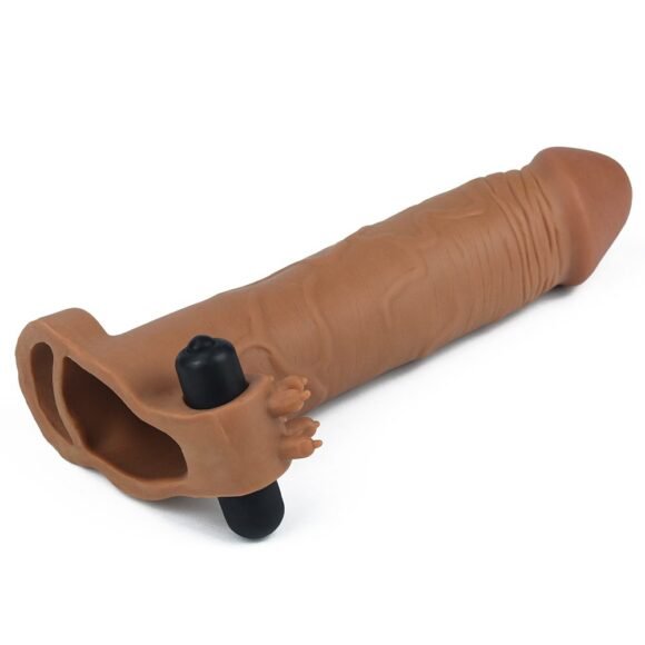 Funda para pene vibradora X-Tender +4,5cm LOVETOY LV1065B - Imagen 4