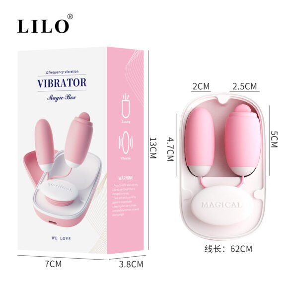 Huevo vibrador y lamedor con Caja magnetica MagicBox  LL-2304-B - Imagen 9