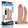 Funda para pene vibratoria doble Pleasure X Tender +5cm LOVETOY LV314102