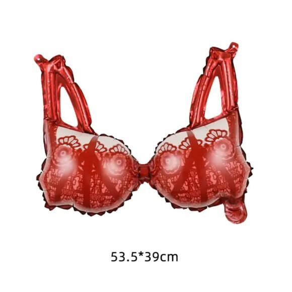 Globo conjunto rojo sostén