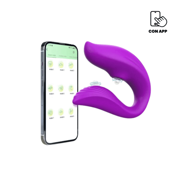 Vibrador y succionador a control APP MF1031