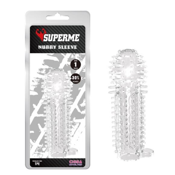 Funda para pene con textura+2,5cm RealMe CHISA CN-371620543