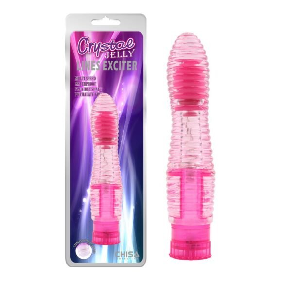 Dildo vibrador LinesExciter CrystalJelly CHISA CN-131820136