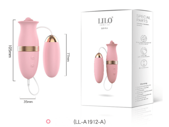 Vibrador doble con Huevo LILO LL-A1912-A-B-C - Imagen 7