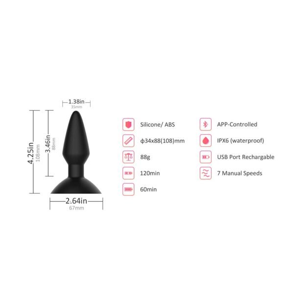 Plug anal vibrador  Magic Equinox MagicMotion - Imagen 6