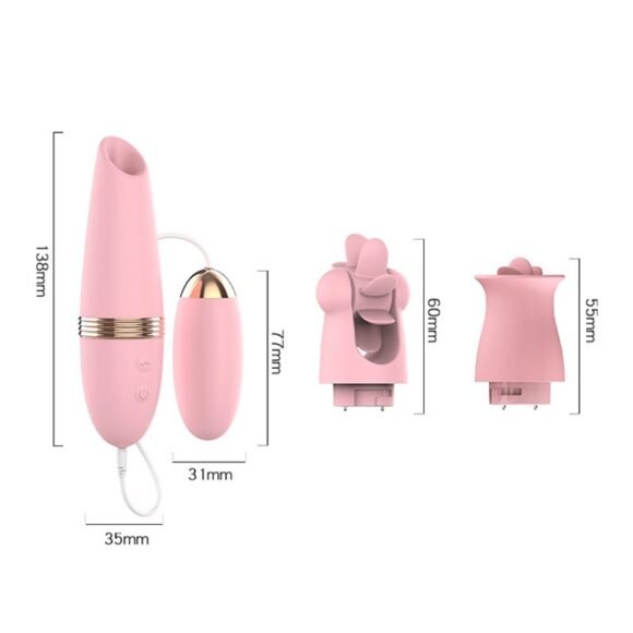 Vibrador doble con Huevo LILO LL-A1912-A-B-C - Imagen 8