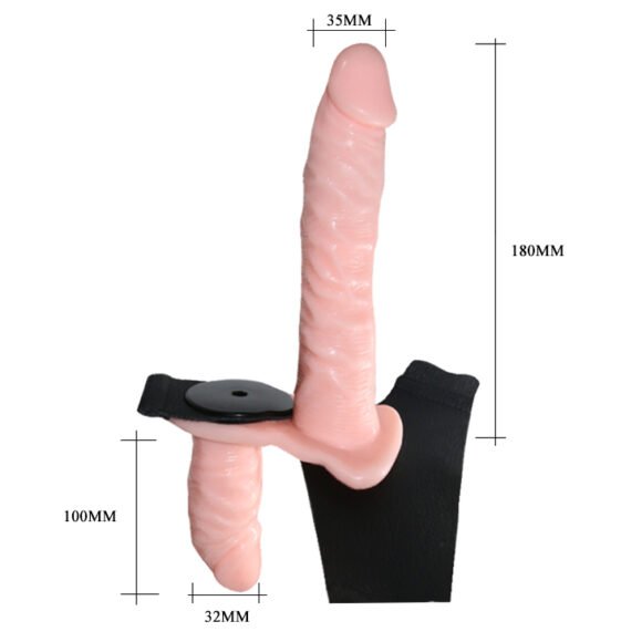 Arnés sexual con doble dildo y vibración a control PRETTYLOVE BW-022049 - Imagen 6