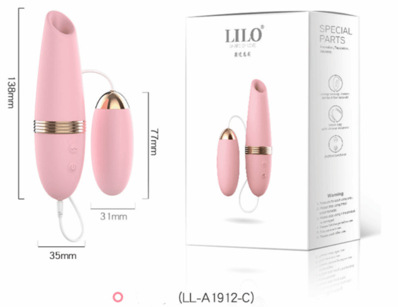 Vibrador con Huevo Rosado LILO LL-A1912-A-B-C - Imagen 3