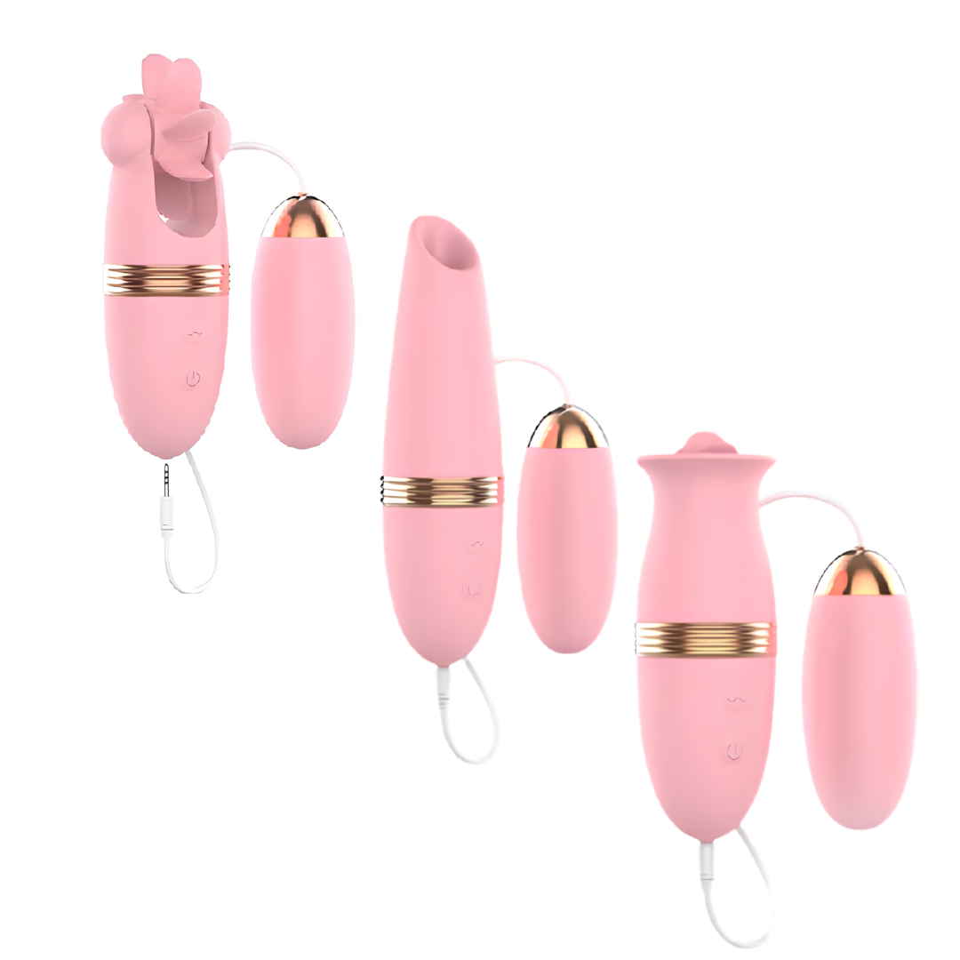 Vibrador con Huevo Rosado LILO LL-A1912-A-B-C