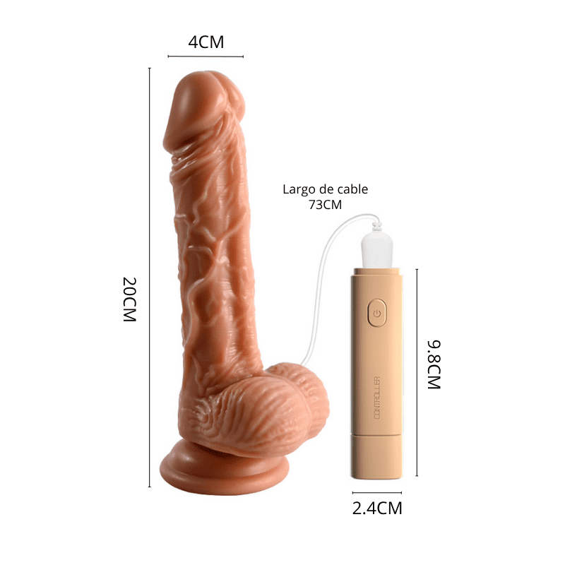 Dildo vibrador con control Zar LILO LL-B2102A - Imagen 9