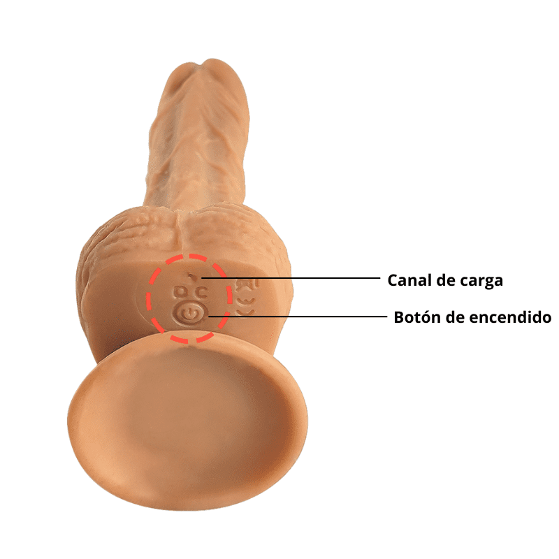 Dildo vibrador con control Vince LILO LL-B2102B - Imagen 2