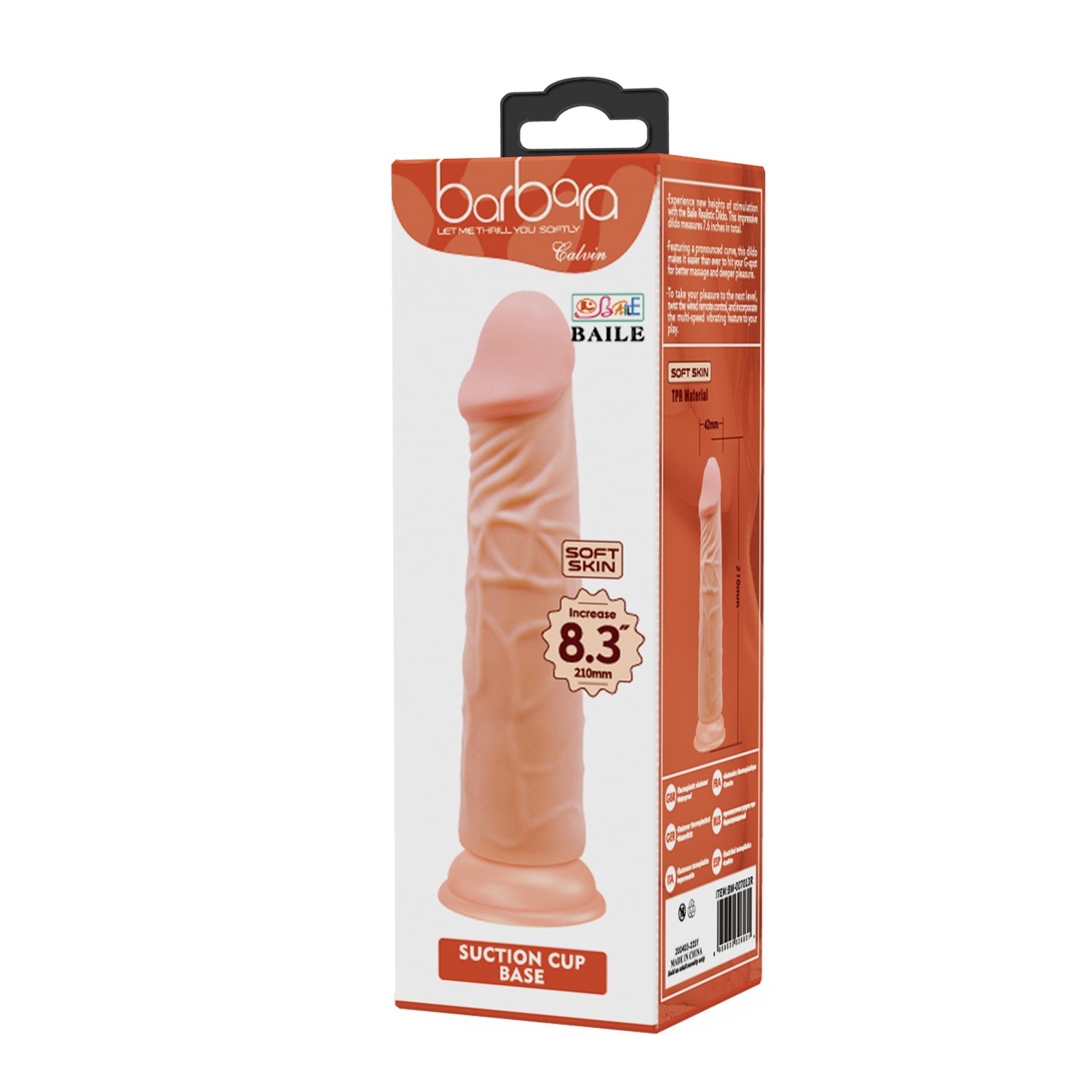 Dildo realista Bob BAILE BW-007013R - Imagen 5