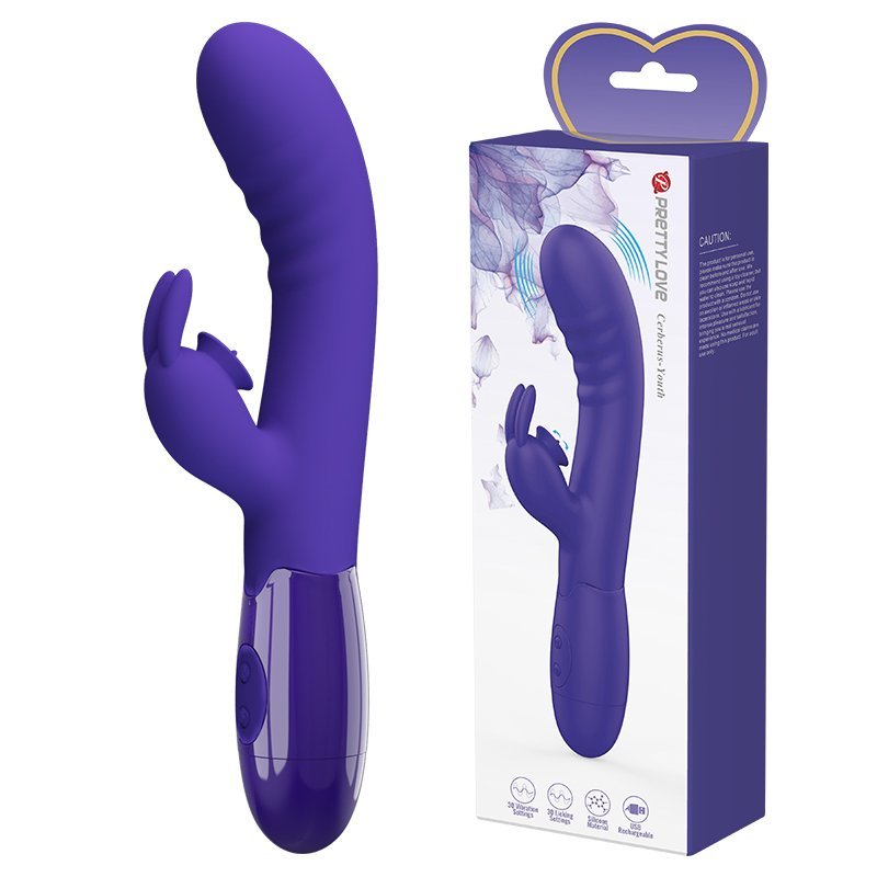 Vibrador doble Cerberus PRETTYLOVE BI-014795L