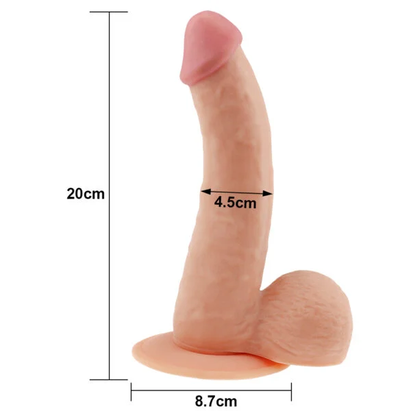 Dildo realista THE ULTRA SOFT DUDE 20cm LOVETOY LV1082 - Imagen 5