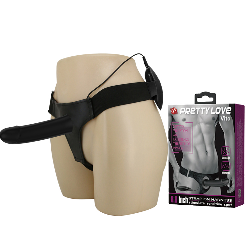Arnés sexual con funda y vibrador BAILE BW-22055