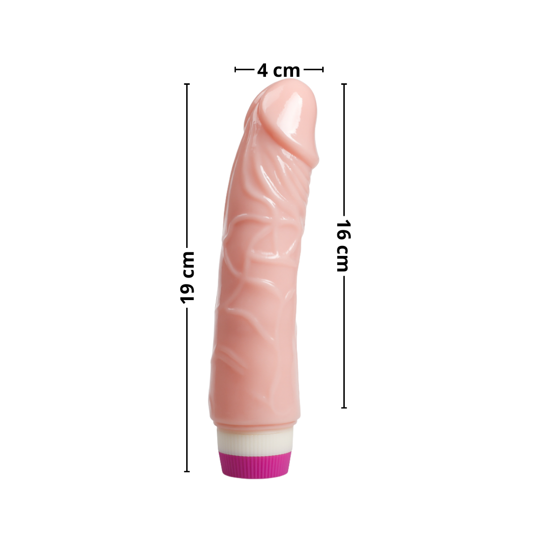 Dildo vibrador 19cm BAILE BW-001032 - Imagen 4
