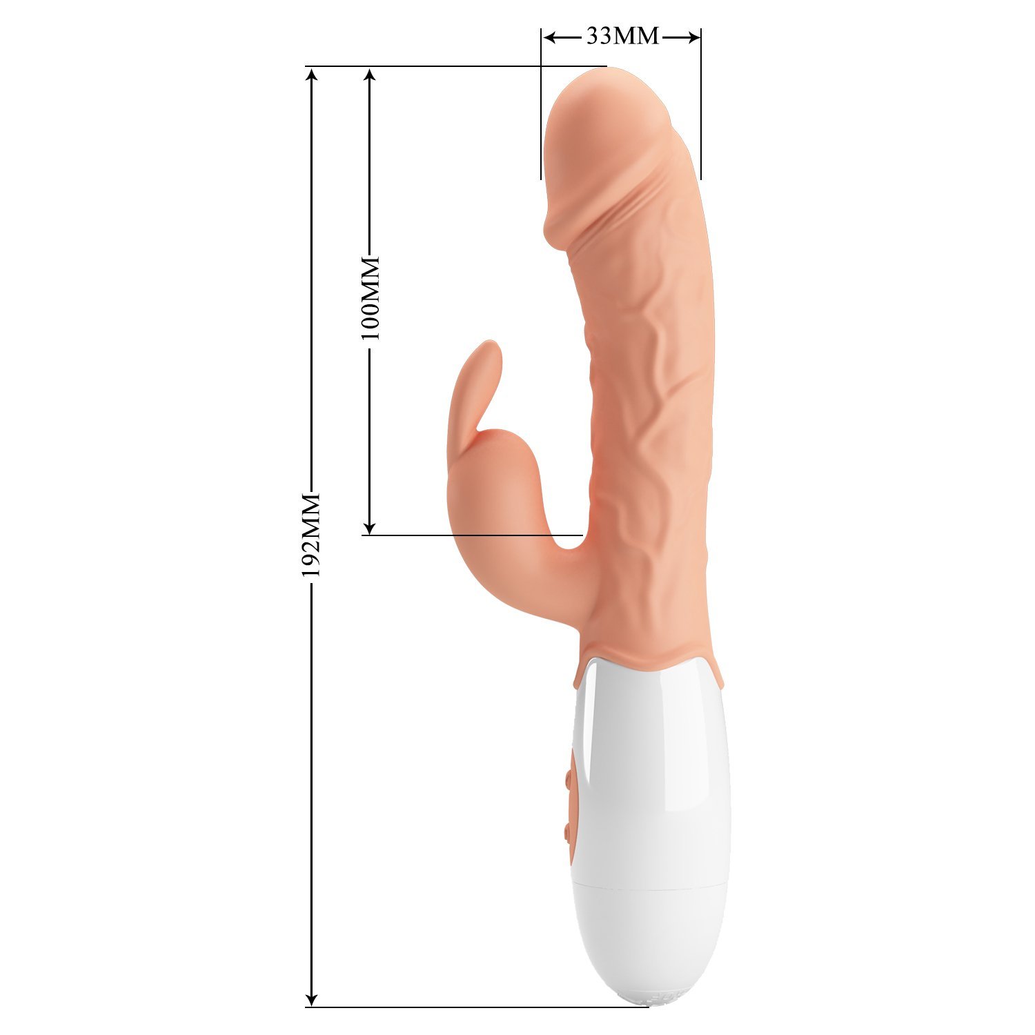 Vibrador doble conejito PRETTYLOVE BI-014962R - Imagen 7