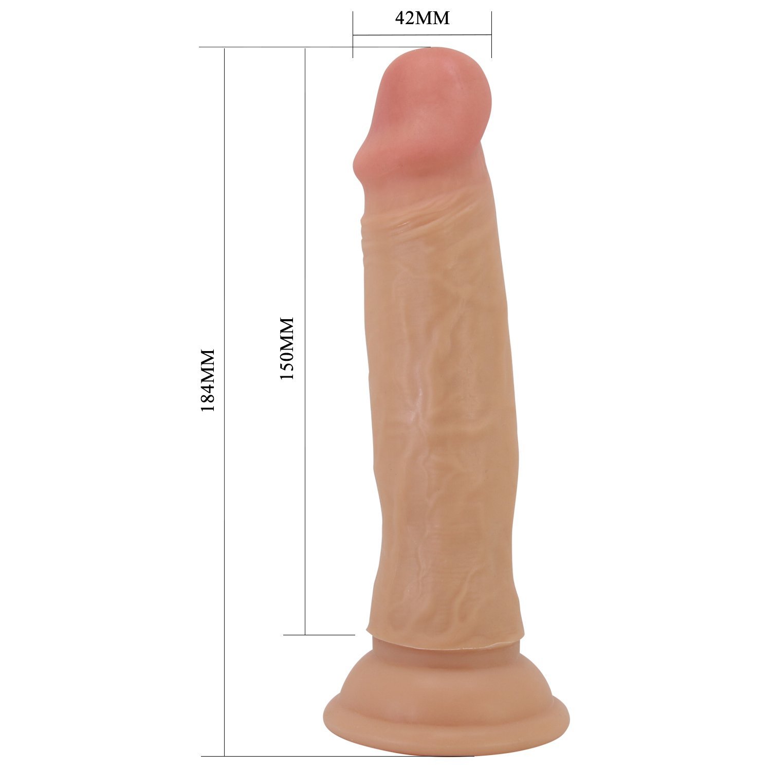 Dildo realista masturbable articulado 18cm PRETTYLOVE BW-008126LP - Imagen 4