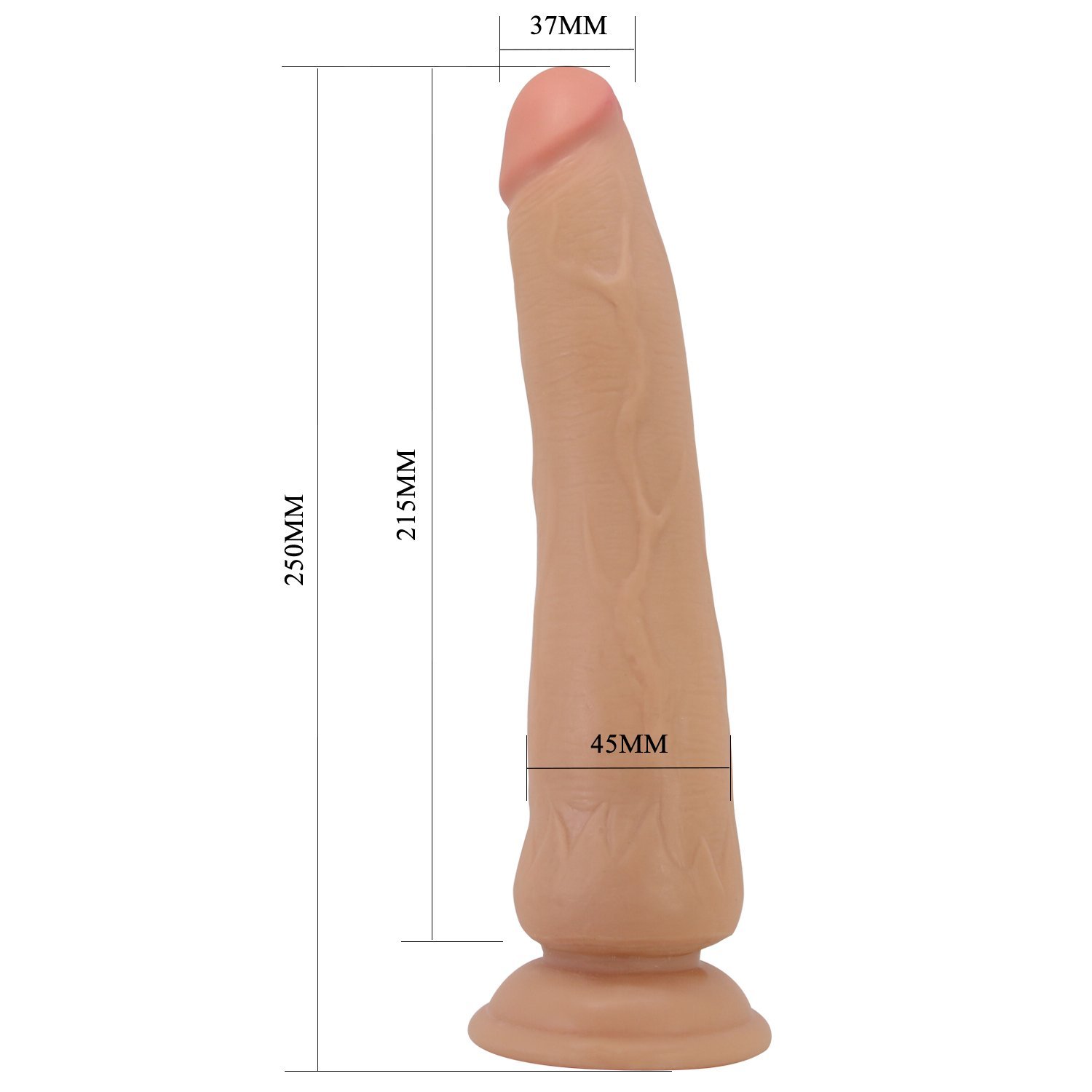 Dildo realista Masturbable 25cm PRETTYLOVE BW-008127LP - Imagen 4