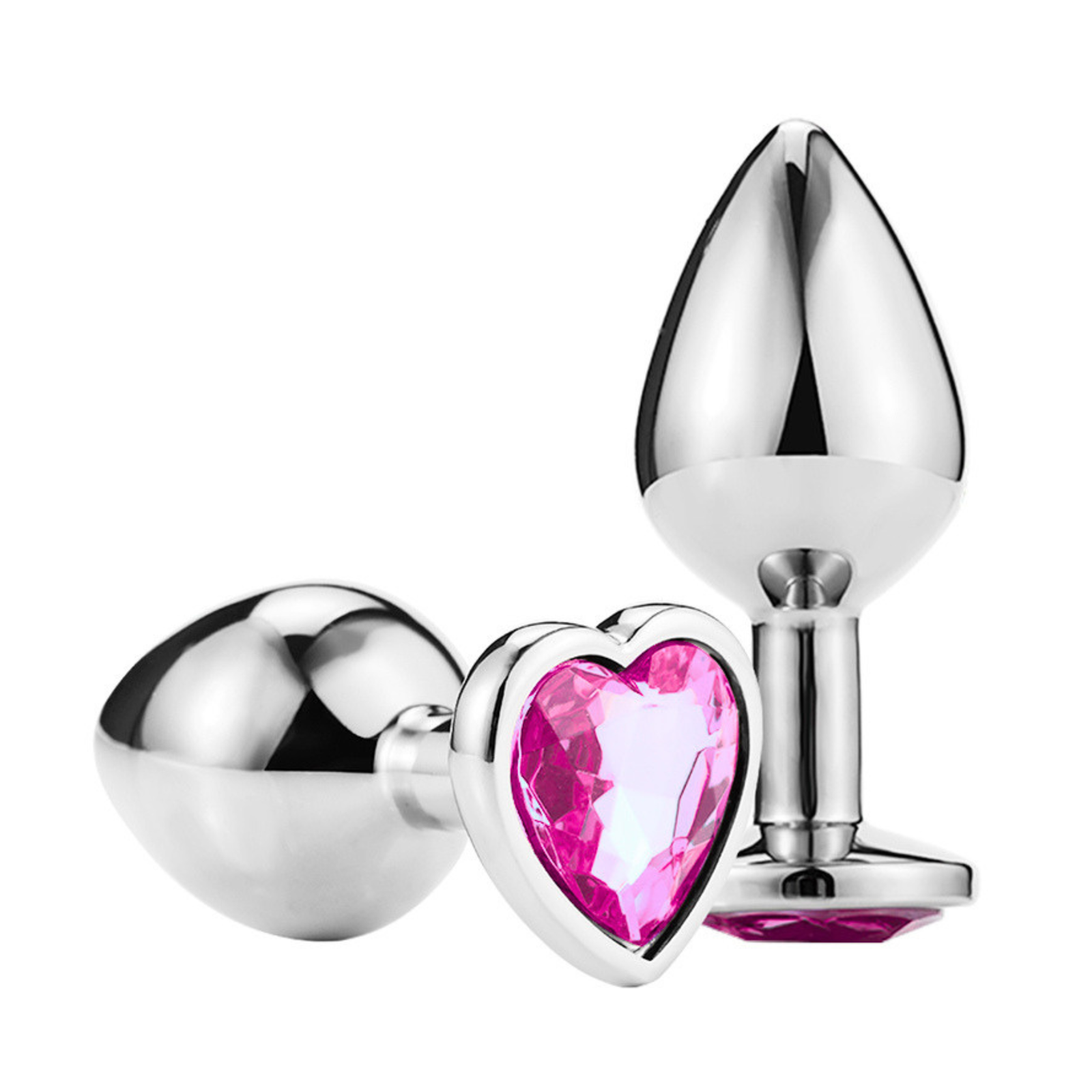 Plug metálico con joya Corazón Tallas W-051