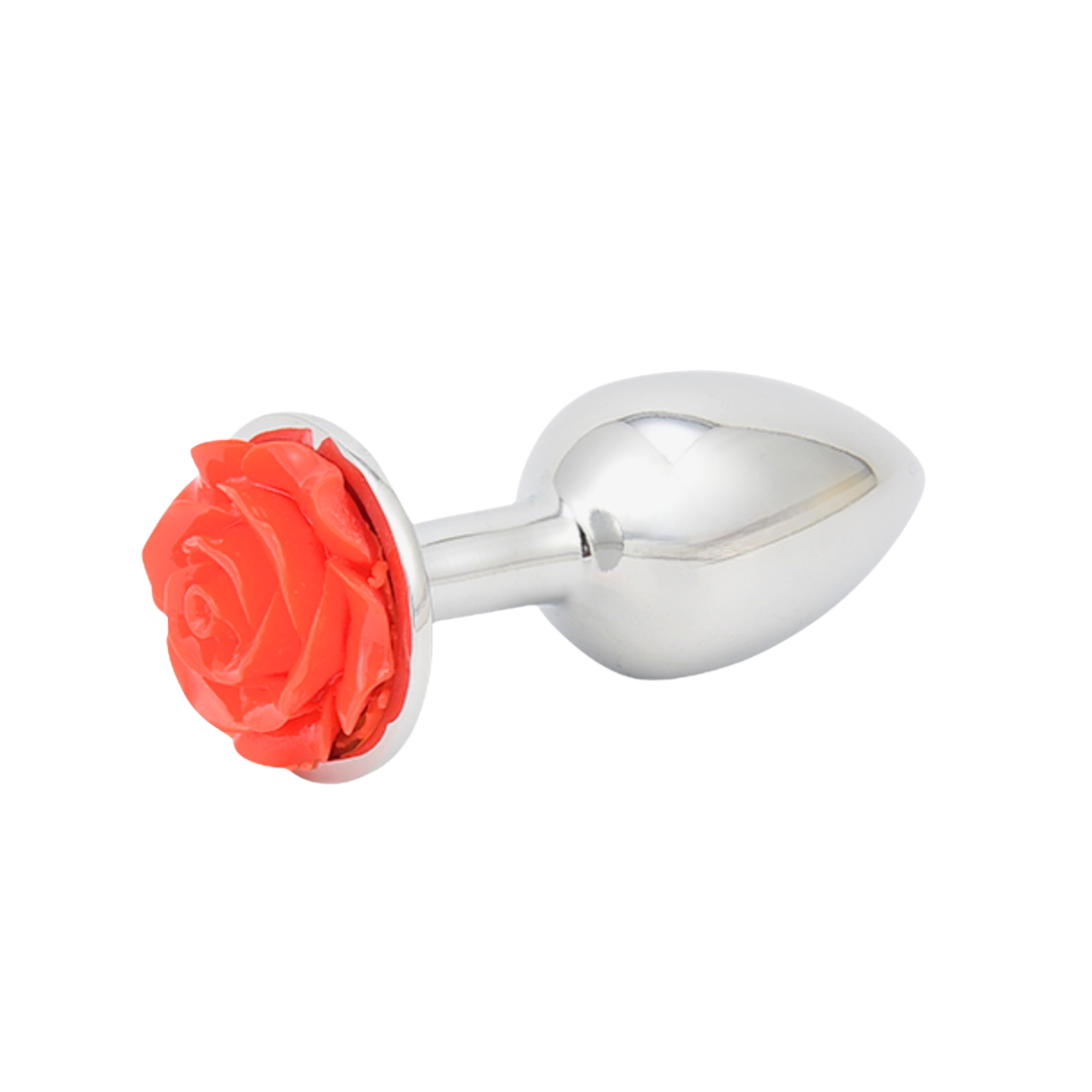 Plug metálico con joya Rosa JX-A059