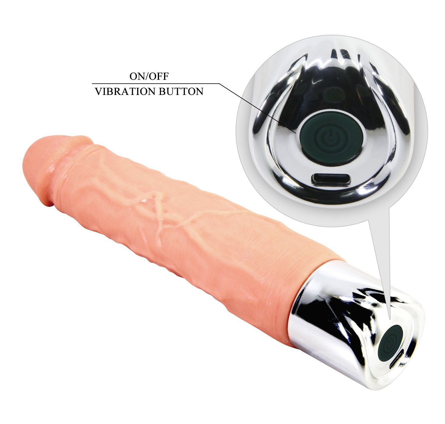 Dildo vibrador Recargable BW-500081DC - Imagen 3