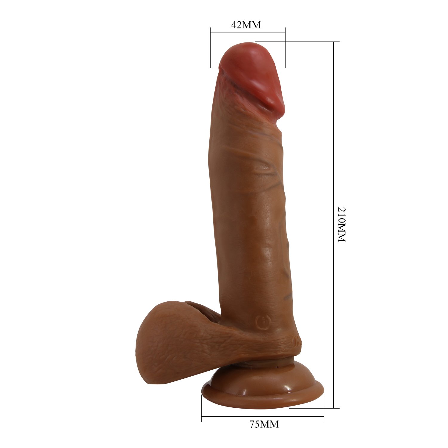 Dildo realista percutor vibrador BW-008017EA - Imagen 3
