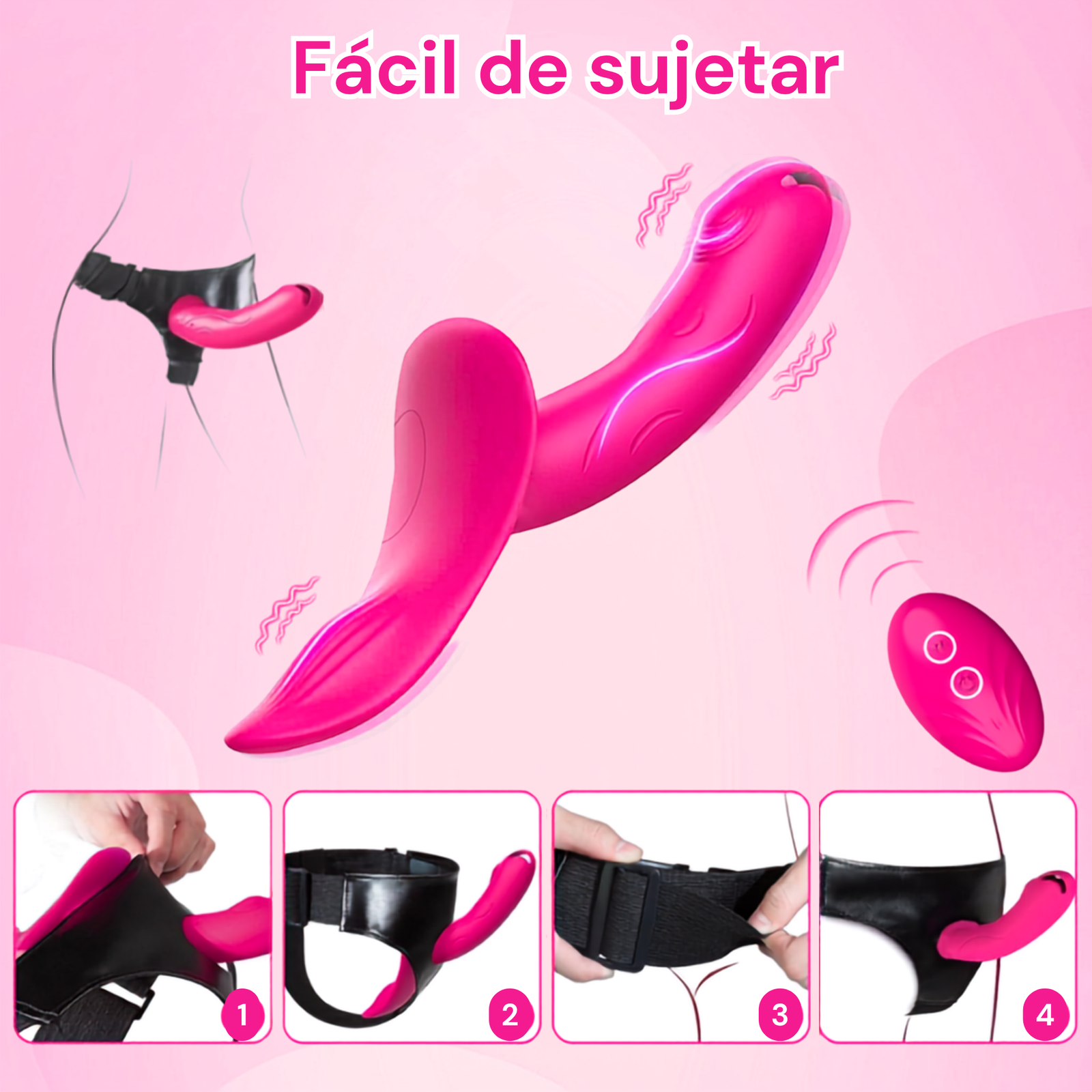 Vibrador Doble con Arnés Gina MY-1202 - Imagen 2